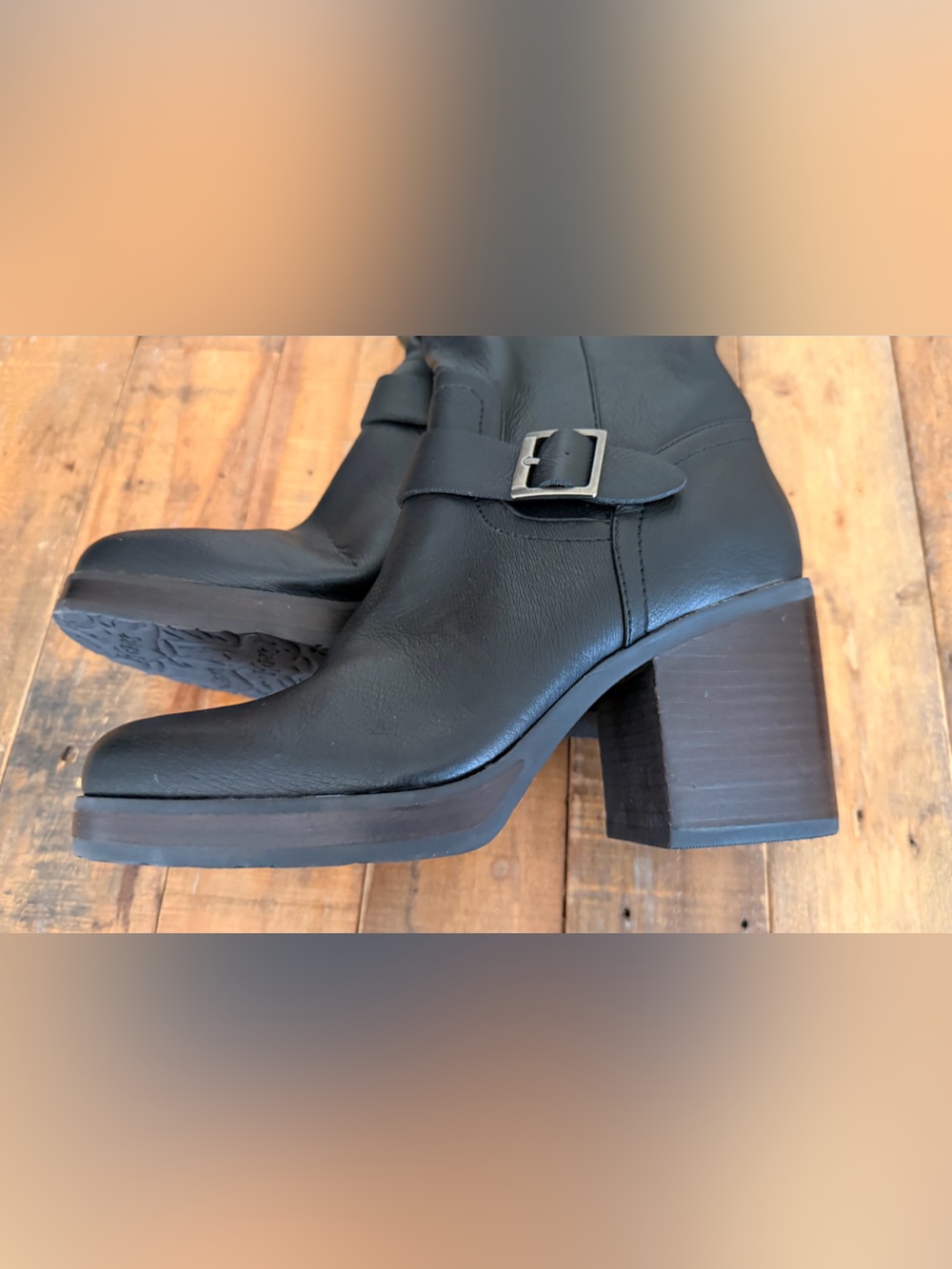 Korks Karalyn Boots Knee High Black Vegan Faux Leather Women’s 6.5 NEW - Picture 4 of 7